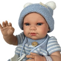 Лялька Nines d`Onil Reborn Хлопчик у блакитному одязі, 37см (02442)