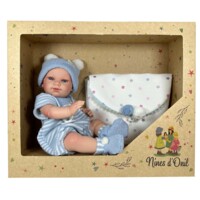 Лялька Nines d`Onil Reborn Хлопчик у блакитному одязі, 37см (02442)