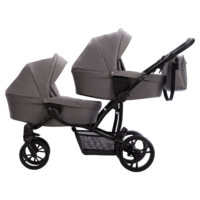 Коляска для двійні Bebetto B 42 24, сірий (503.28.24.024) 