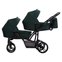 Коляска для двійні Bebetto B 42 25, темно-зелений (503.28.24.025) 