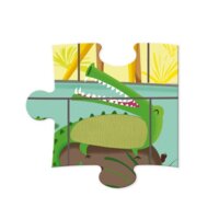 Пазл тактильный Janod День в зоопарке, 20 эл. (J02774)