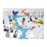 Пазл тактильний Janod Життя на льоду, 20 ел. (J02773)