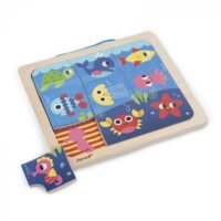 Пазл магнітний Janod Рибки, 9 ел. (J08181)