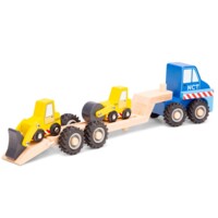 Игрушечный Автовоз с 2 строительными машинами, New Classic Toys (11961)