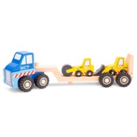 Іграшковий Автовоз з 2 будівельними машинами, New Classic Toys (11961) 