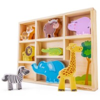 Іграшковий набір New Classic Toys Тварини у коробці Сафарі (11851)