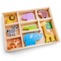 Іграшковий набір New Classic Toys Тварини у коробці Сафарі (11851) 