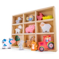 Іграшковий набір New Classic Toys Тварини у коробці Ферма (11850)