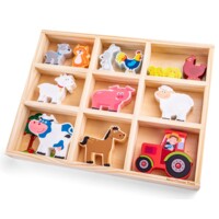 Іграшковий набір New Classic Toys Тварини у коробці Ферма (11850) 