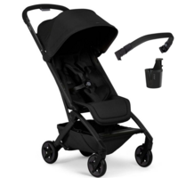 Прогулянкова коляска Joolz Aer2 Space black з бампером і підсклянником (320440) 