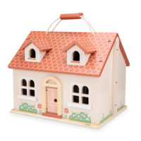 Будиночок для ляльок з меблями, розкладний, New Classic Toys (07352)