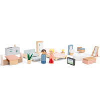 Будиночок для ляльок з меблями, розкладний, New Classic Toys (07352)