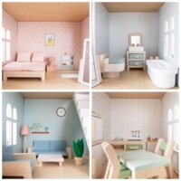 Будиночок для ляльок з меблями New Classic Toys (07307)