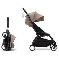 Коляска 2 в 1 Stokke YOYO³ Newborn Shell Black Taupe (k.646404.02)
