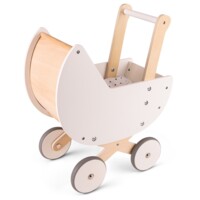 Візочок для ляльок з постільною білизною New Classic Toys, біла (10760)