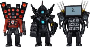 Набор коллекционных фигурок Skibidi Toilet Titan 3-Pack (13003) 