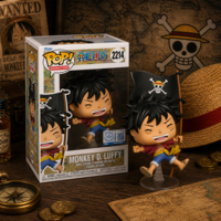 Ігрова фігурка Funko POP! Великий куш, Луффі з прапором (91970)