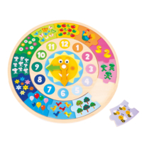Розвивальна іграшка New classic toys Годинник-головоломка (18253)