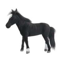 М'яка іграшка Hansa Чорний жеребець, 40 см (6526) 