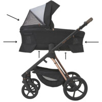 Универсальная коляска 2 в 1 Espiro 217 2.0 310 Diamond Black (5905683802253)