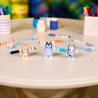 Набір для творчості Crayola Washimals Bluey, 4 тваринки та 6 фломастерів (74-0253)