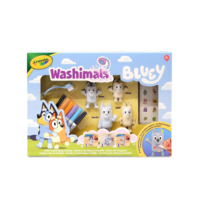 Набір для творчості Crayola Washimals Bluey, 4 тваринки та 6 фломастерів (74-0253)