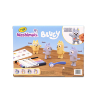 Набір для творчості Crayola Washimals Bluey, 4 тваринки та 6 фломастерів (74-0253)