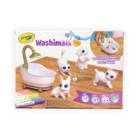 Набір для творчості Crayola Washimals Гламурні улюбленці з ванною, 4 тваринки та 6 фломастерів (74-7453)
