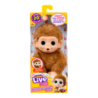 ​Інтерактивна іграшка Little Live Pets Мавпеня Пепі Піч бежева (26766)