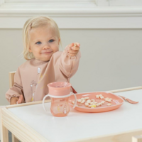 Слинявчик Chicco Pink з рукавами 6 м+ (16302.15)