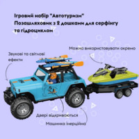 Ігровий набір OTAMANKO Автотуризм Позашляховик з 2 дошками для серфінгу та гідроцикл (OTA-22B)