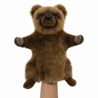 М'яка іграшка на руку Hansa Puppet Бурий ведмідь, 33 см (7954) 