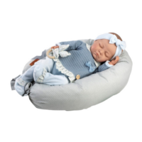Пупс Munecas De Cuna Reborn, синій одяг, 55см (55602) 