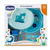 Подарунковий набір посуду Chicco Meal Set, синій (16200.20)