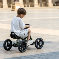Велокарт детский Qplay Go Kart, черный (GK-01GoKartArmy Green)