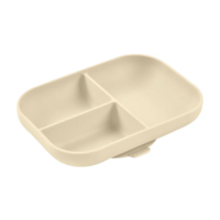 Силіконова секційна тарілка Beaba Beige (913614) 