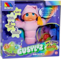 М'яка інтерактивна іграшка-нічник Molto Gusyluz Arcoiris, рожева (26531) 