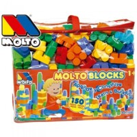 Дитячий конструктор з великими деталями Molto Blocks, 150 шт. у сумці (12464)