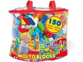 Дитячий конструктор з великими деталями Molto Blocks, 150 шт. у сумці (12464) 