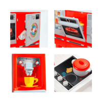 Дитяча ігрова кухня Molto Gourmet Kitchen зі світлом та звуковими ефектами, 28 предметів, блакитна (22170)