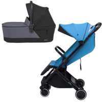 Комплект Прогулянкова коляска Anex Air-X Blue + Люлька Black (AX-08/L/Ax-C-01) 