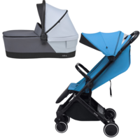 Комплект Прогулянкова коляска Anex Air-X Blue + Люлька Gray (AX-08/L/Ax-C-02) 