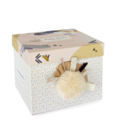 М'яка іграшка Doudou Happy Boho Зайчик Помпон беж, 25 см (DC3738)