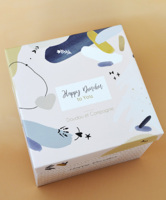 М'яка іграшка Doudou Happy Boho Зайчик Помпон беж, 25 см (DC3738)