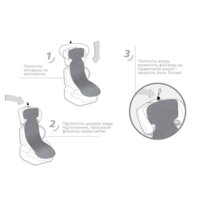 Вкладиш до автокрісла AirCuddle Cool Seat група 2/3 Smoke (CS-2-SMOKE)