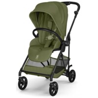 Прогулянкова коляска Cybex Melio Carbon Moss Green з бампером (526000785) 