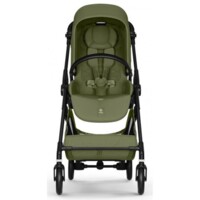 Прогулянкова коляска Cybex Melio Carbon Moss Green з бампером (526000785)