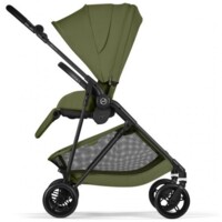 Прогулянкова коляска Cybex Melio Carbon Moss Green з бампером (526000785)