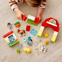 Конструктор LEGO DUPLO Стайня і догляд за поні (10951)
