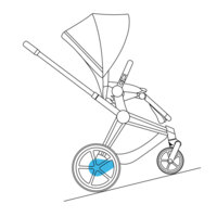 Шасі і каркас прогулянкового блоку Cybex ePriam 5.0 matt black (526000243)